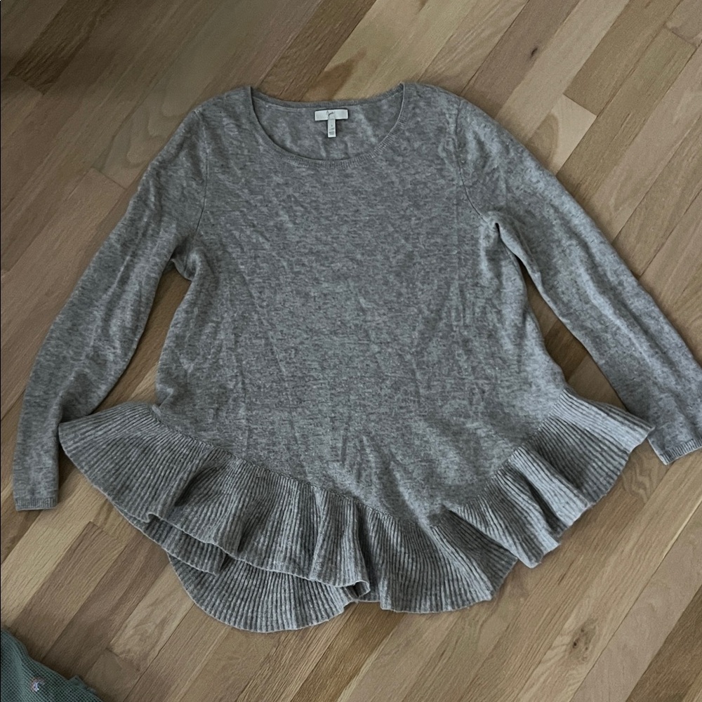 Joie Gray Crew Neck Sweater